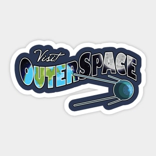 Visit Outer Space Sticker